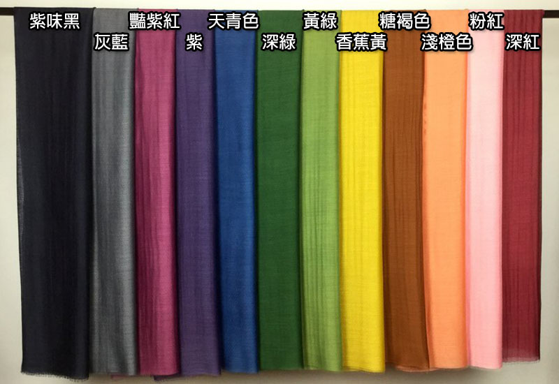 天染工坊 風雅頌系列-天染絲毛菠蘿紋素染披肩(多色可選) 台灣布染 scarf